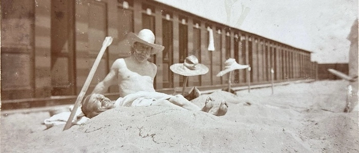Anno dazumal waren Sandbäder ein Trend