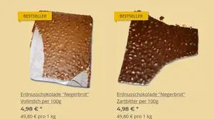 „Negerbrot“ wird im Online-Shop angeboten