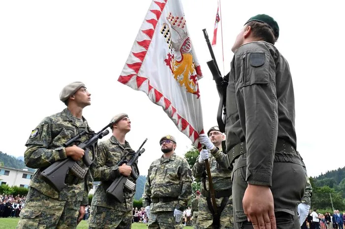 Österreichisches Bundesheer, feierliche Angelobung von 350 Rekruten aus ganz Kärnten in der Marktgemeinde Brückl
