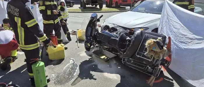 Die Feuerwehr war mit 15 Personen im Einsatz