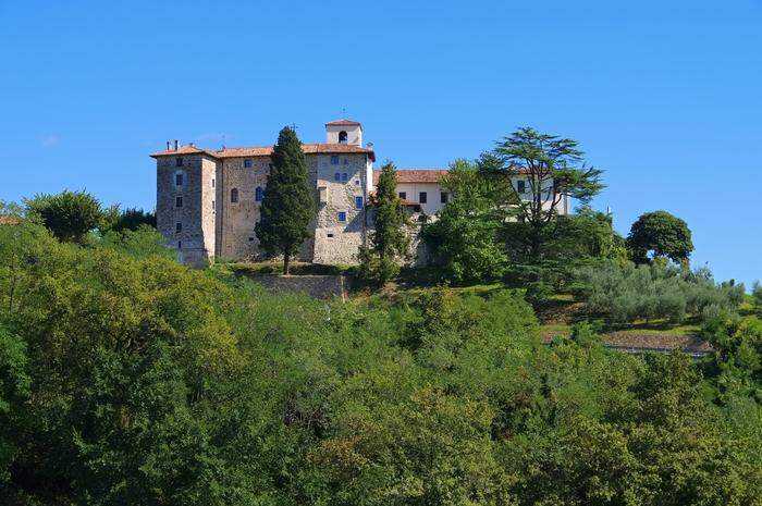 Die Abtei von Rosazzo in den Hügeln von Manzano