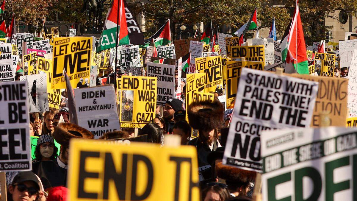 Seit Monaten wird immer wieder für einen Waffenstillstand und ein unabhängiges Palästina demonstriert