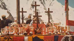 Das Glockner-Gipfelkreuz war gleichzeitig auch der Pokal