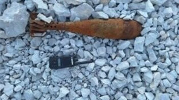 Diese Granate mit einer Länge von 60 Zentimetern wurde entdeckt 