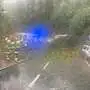 Die Unwetter sorgten für Verkehsunfälle