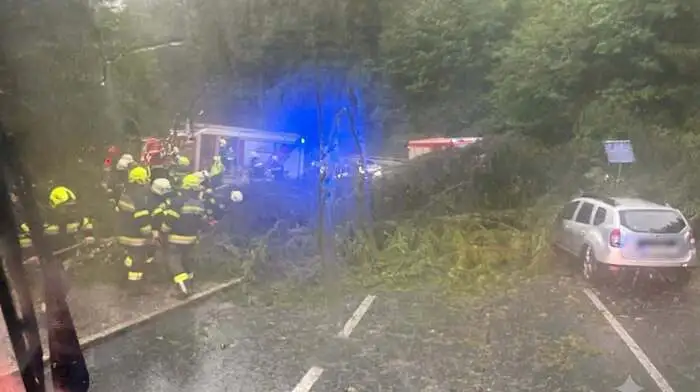 Die Unwetter sorgten für Verkehsunfälle
