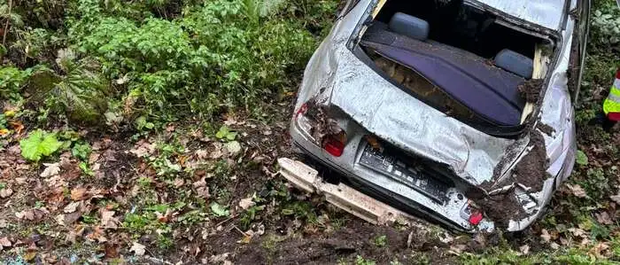 So hat die Feuerwehr das Fahrzeug vorgefunden