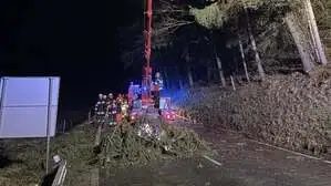 Auch die Feuerwehr Launsdorf war wegen des Sturms im Einsatz