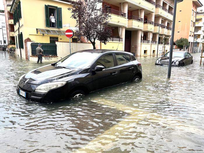 In Grado waren Straßen überflutet