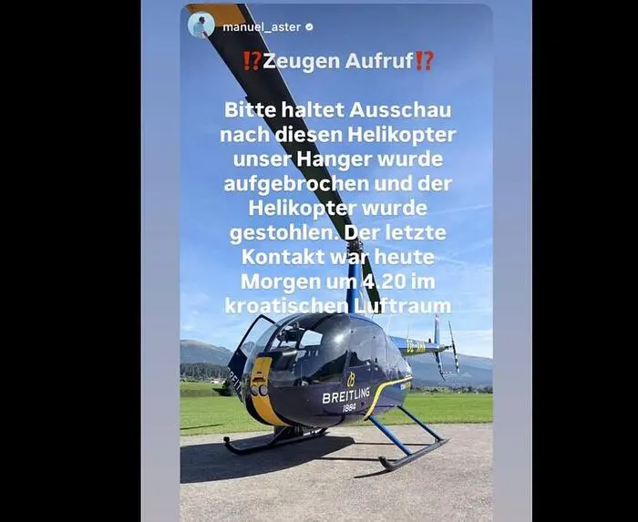Diese Story wurde nach dem Diebstahl auf Facebook gepostet