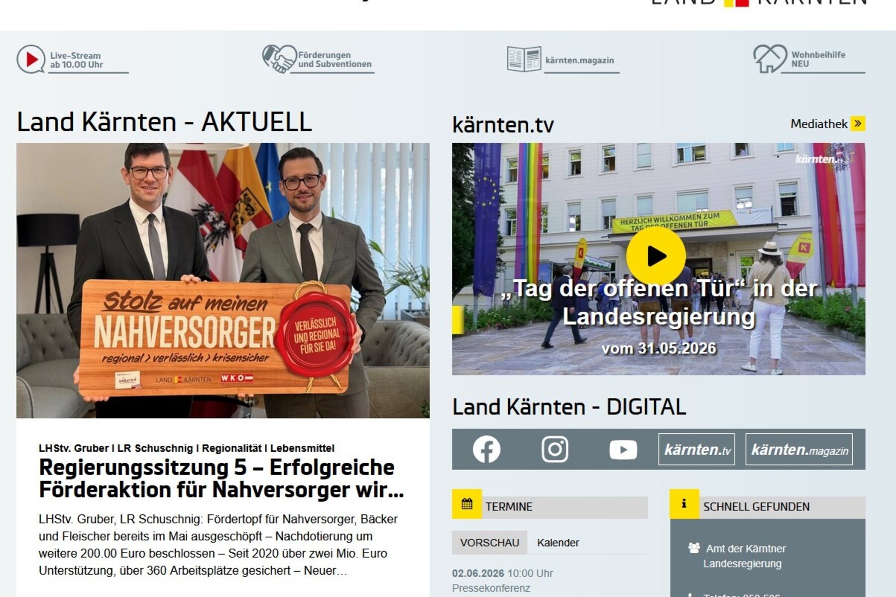 Start verschoben: Homepage des Landes kostet 84.800 Euro mehr