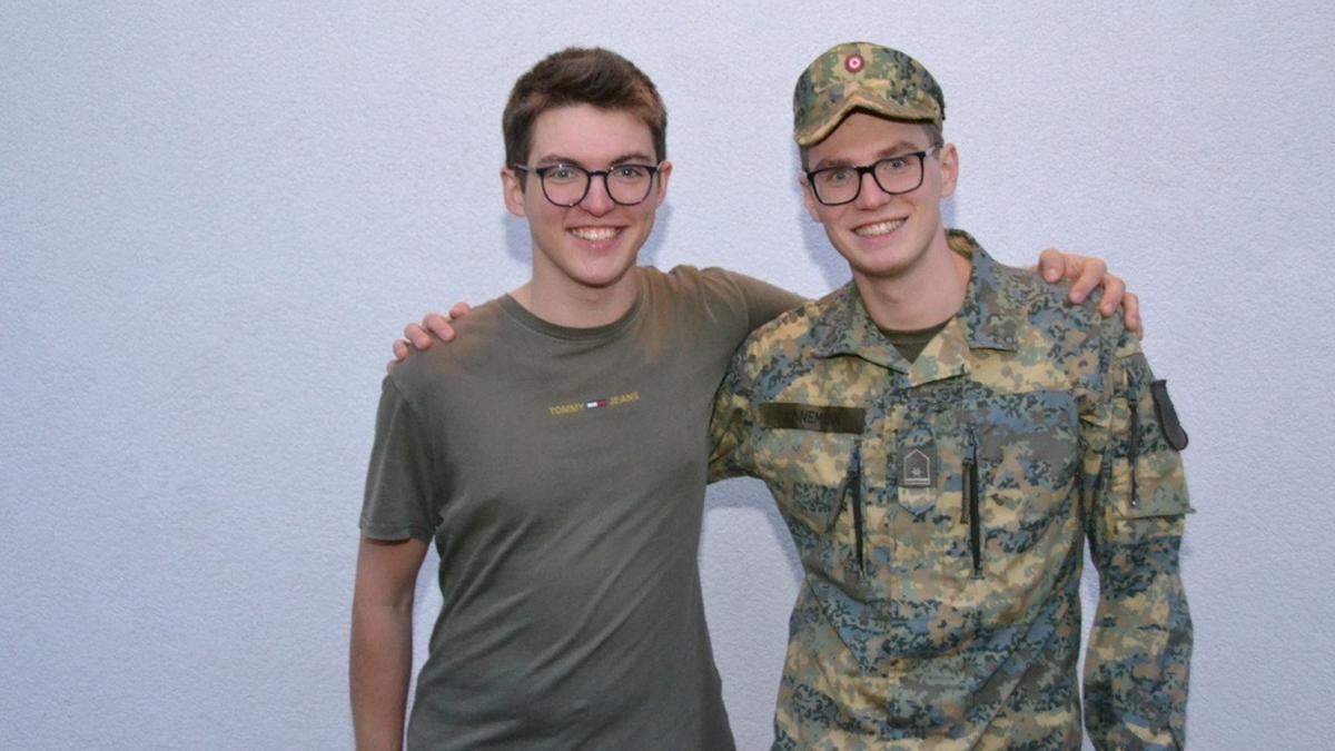 Johannes Jünnemann (19) und sein Bruder Alexander (23)