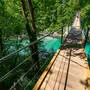 Die Familie überquerte die Soča über eine Brücke (Sym,bolfoto)