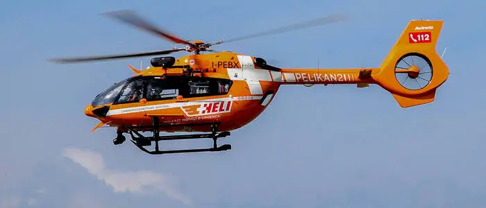 Der Hubschrauber Pelikan 2 stand im Einsatz