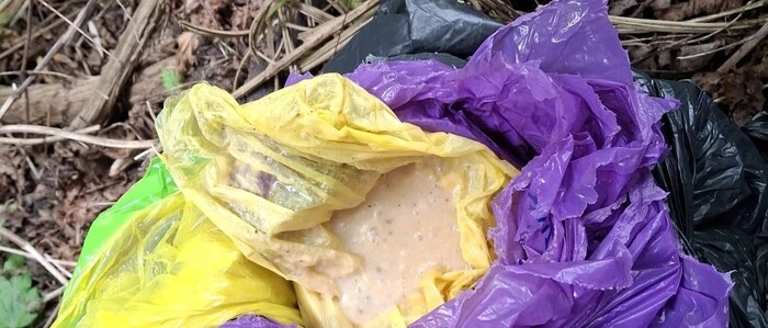 Die entsorgten Speisereste sind püriert