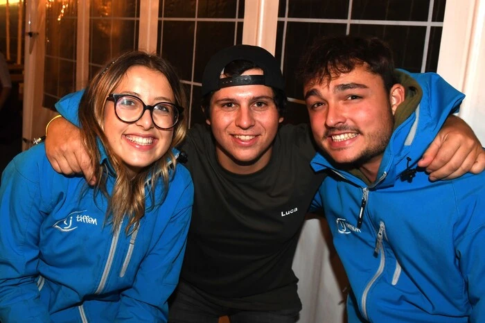 Elisa mit LJ-Obmann Luca und Fabio