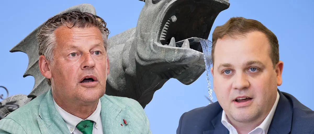 Bürgermeister Scheider (links) und Vize Patrick Jonke (beide FSP) gerieten nicht aufgrund ihrer inhaltlichen Arbeit in die Schlagzeilen