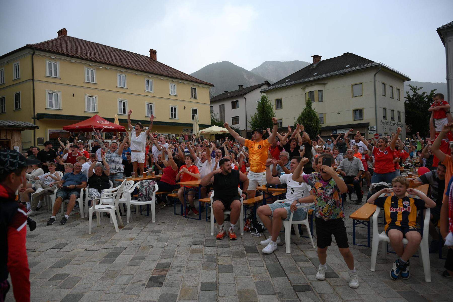 Europameisterschaft: Ganz Ferlach jubelte beim Public Viewing mit der Nationalmannschaft