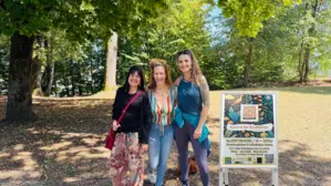 Julia Braunecker, Sophie Petschnig und Stephanie Laggner veranstalten die Pop-up-Festivals