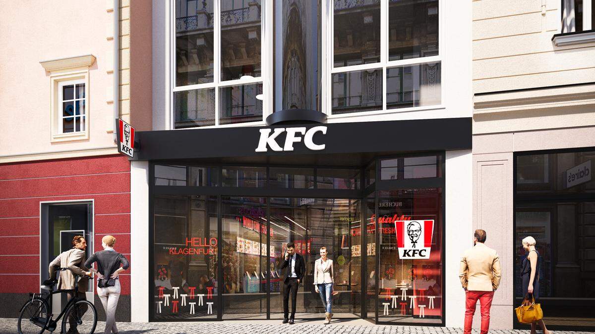 In wenigen Wochen eröffnet das KFC-Lokal in Klagenfurt