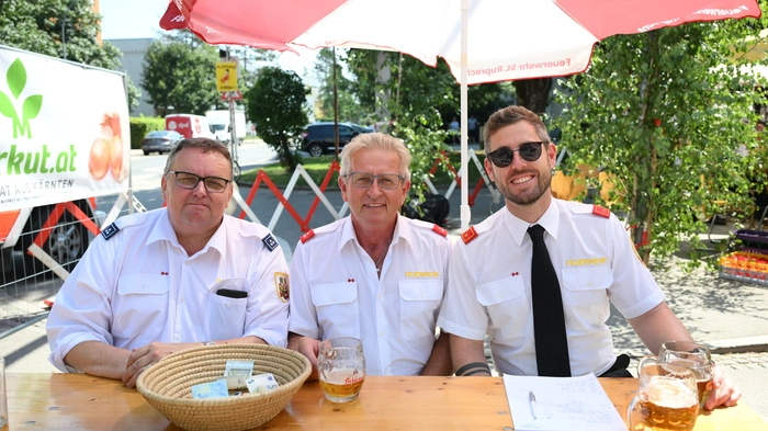 Die Mitglieder der FF St. Ruprecht strahlten auf dem Feuerwehrkirchtag