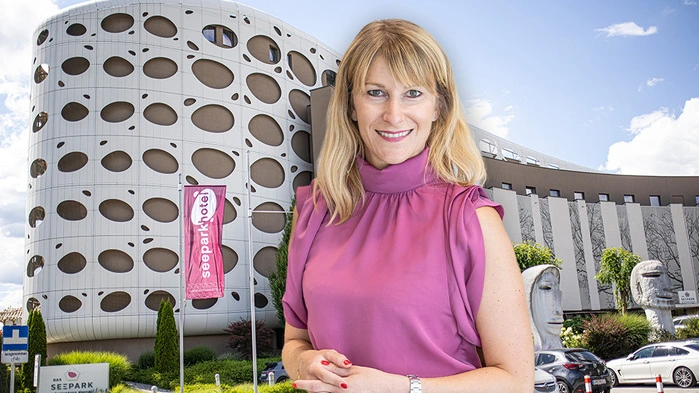 Seepark-Direktorin Tanja Kürbisch lud in das Restaurant Laguna in ihrem Hotel