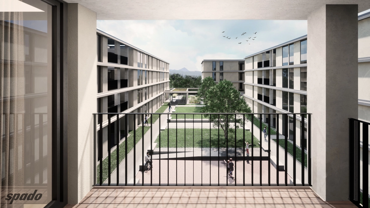 Visualisierung des Projekts des Kärntner Siedlungswerks (KSW)