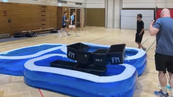 In der Sporthalle St. Ruprecht versuchte man mit allen Mitteln Herr der Lage zu werden