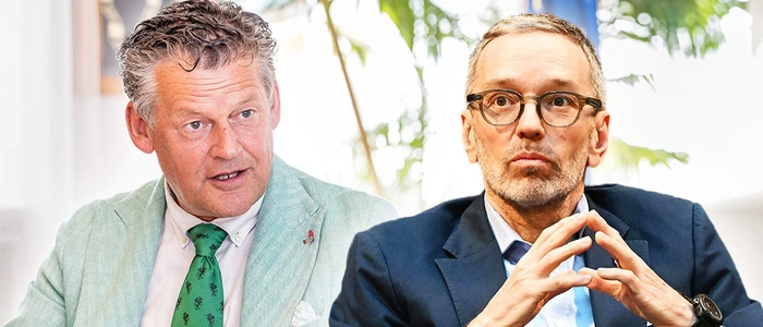 Scheider (links) besuchte Kickl in Wien