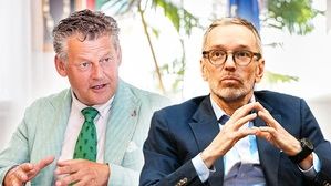 Scheider (links) besuchte Kickl in Wien