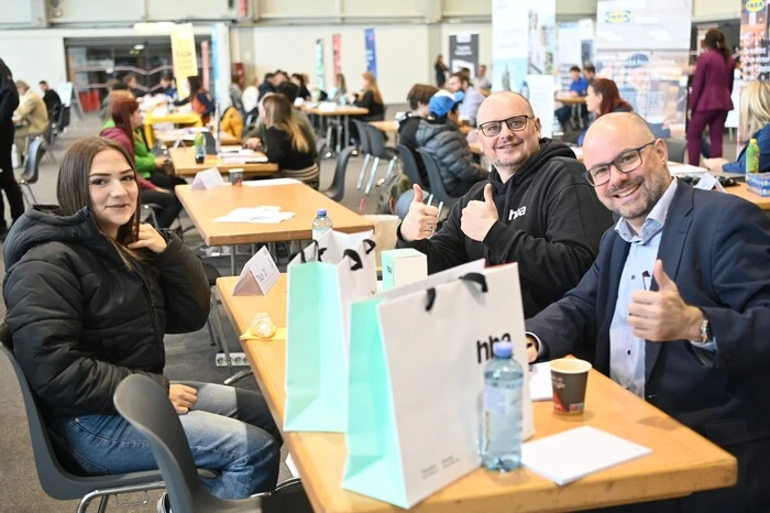 Das Casting begeisterte Schülerinnen und Schüler und auch die Betriebe