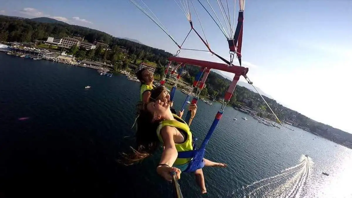 Spektakulär das „Try the sky“