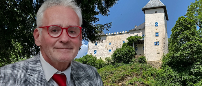 Christian W. Mucha sucht einen Kastellan für sein Schloss Drasing in der Nähe von Krumpendorf, das seit 1994 in seinem Besitz steht