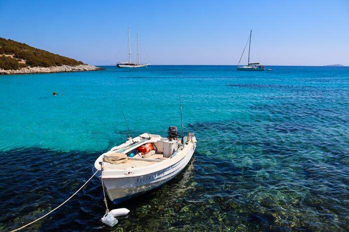 Türkises Wasser bei Platis Gialos