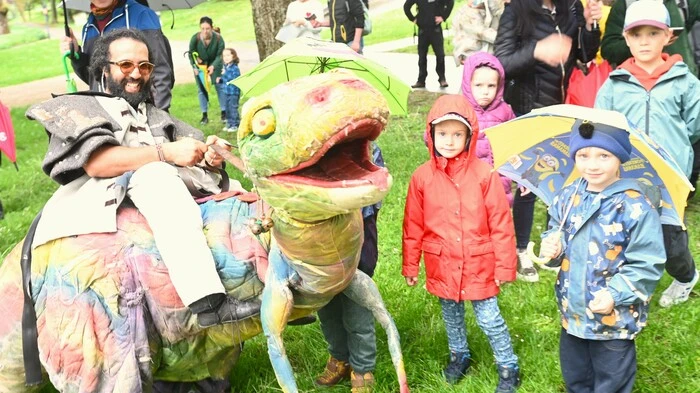 Der Regen konnte die Begeisterung der Kids nicht bremsen