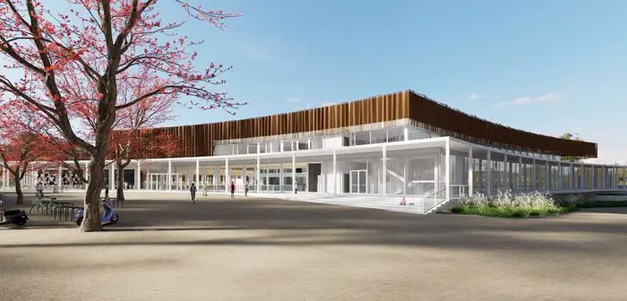 Der Bau des Hallenbades steht bevor