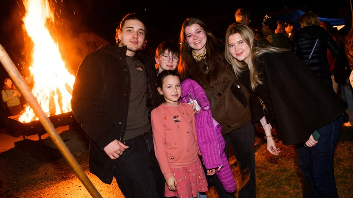 Osterfeuer der FF St. Martin; Rüsthaus; Fotograf Thomas Hude; Ostern; Karsamstag; Feuer; 4.4.2026