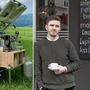 Unternehmer Herbert Miglar serviert Kaffee aus dem Kofferraum