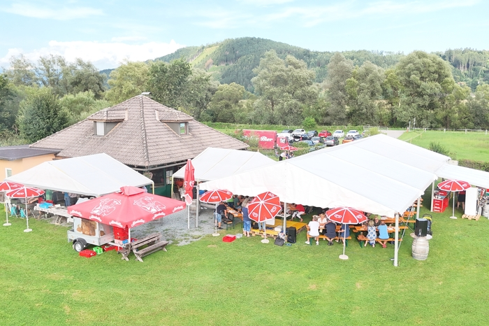 Die Location wurde für die Veranstaltung temporär erweitert
