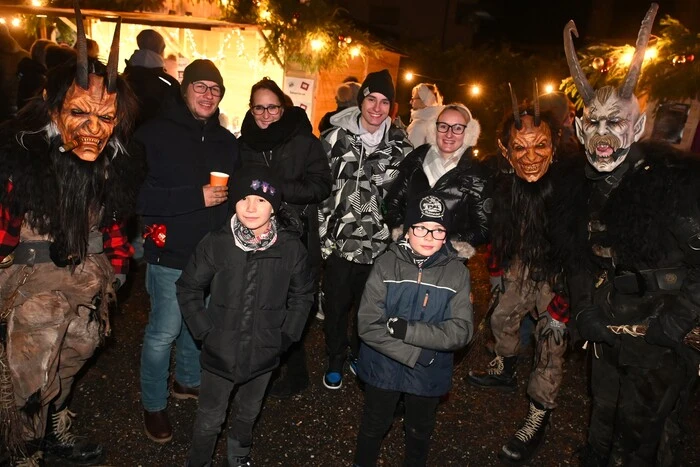 Die Krampusse sorgten für eine gute Stimmung