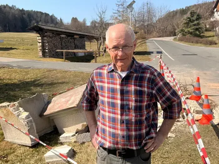 Daniel Durnik, der Schwager des Besitzers, nach dem Unfall im März