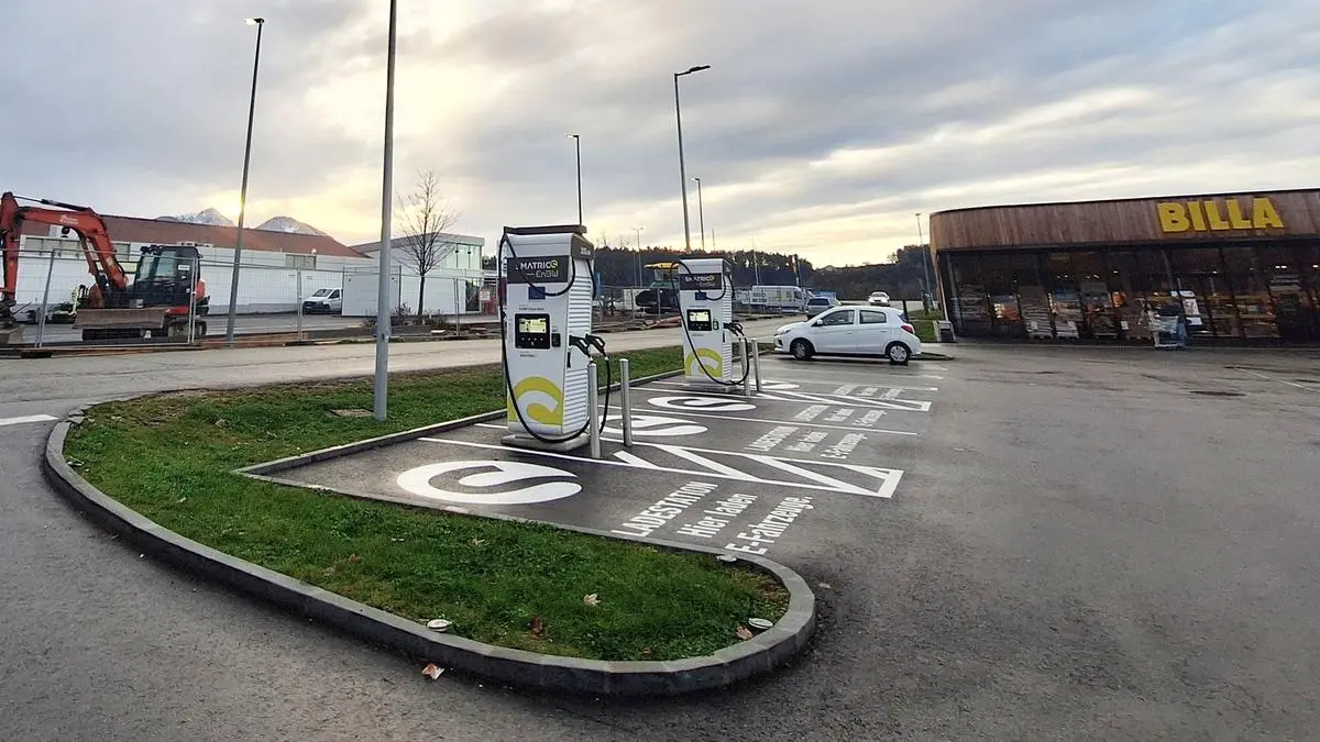 Die neue Schnellladestation beim Billa in Eberndorf