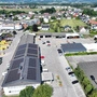 Die PV-Anlage auf dem Dach des Wirtschaftshofs in Wolfsberg