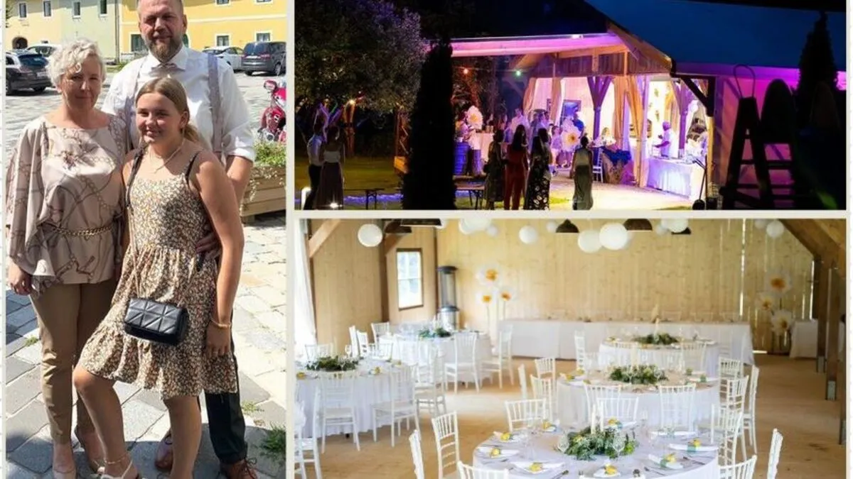 Das Ehepaar Schober (im Bild mit Tochter Anna) hat ein neues Veranstaltungsangebot im Garten geschaffen