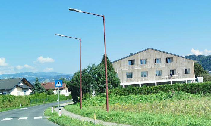 Vom Süden kommend sieht das Restaurant Silberberg schon fast fertig aus