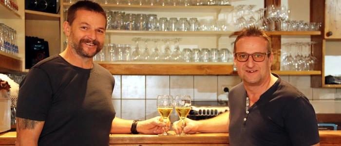 Die Brüder Gottfried und Mario Kienzer (von links)