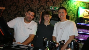 Franky Wastl, Felix Kogoj und Fabian-Rio Igerc (von links) beim Kneipenfestival im Vorjahr