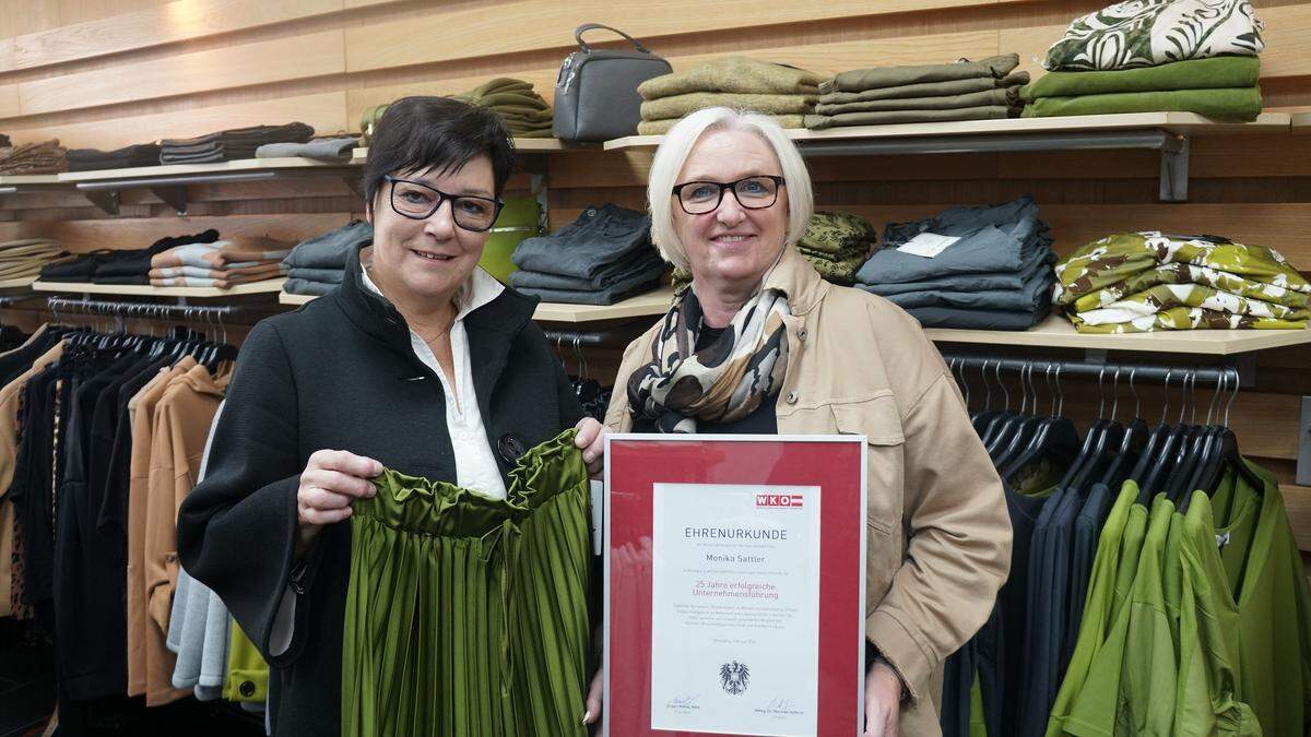 Monika Sattler (rechts) und ihre Mitarbeiterin Gabriele Jöbstl