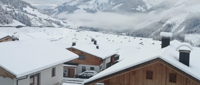 In Obertilliach liegen am 15. Mai 15 bis 20 Zentimeter Neuschnee 