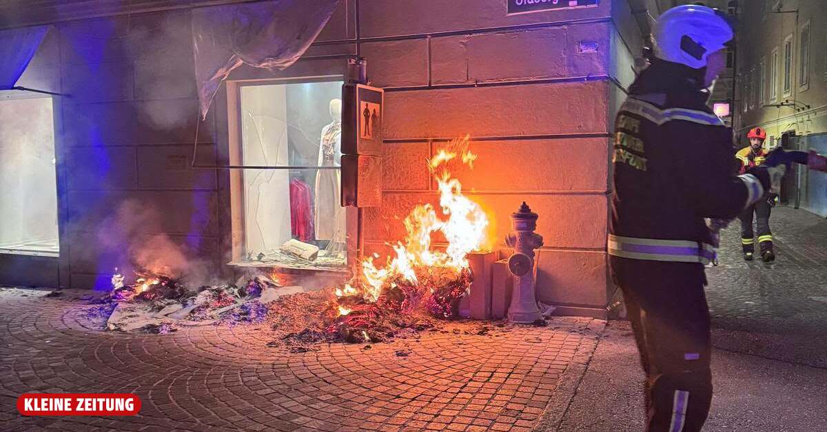 Feuer bei Modegeschäft: Kärntner Brandstifter kam zu Tatort zurück
